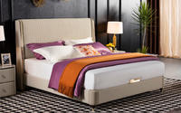 Shushe Bedroom Super Fiber Leather Bed Modern Style 1.8m—8610
